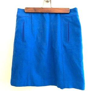 NEW Talbots Pencil Skirt 6 Petite Blue Wool blend mini skirt NWT Dressy Workwear
